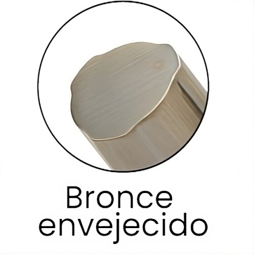 Válvula de escuadra C850 PREMIUM bronce envejecido macho-macho 1/2" x 1/2"