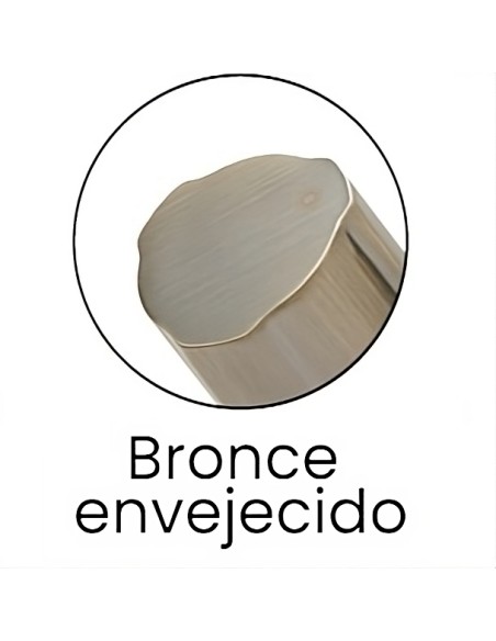 Válvula de escuadra C850 PREMIUM bronce envejecido macho-macho 1/2" x 1/2"