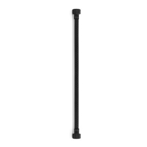 Latiguillo TAQ PREMIUM trenzado negro racorería negro mate HH 1/2" 30 cm