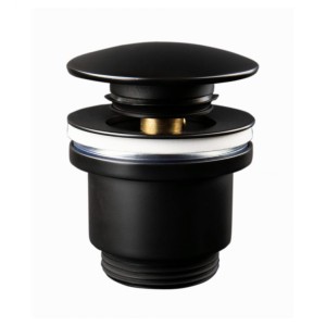 Valvula click-clack latón negro tapón exterior grande ø63