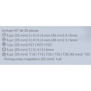 Destornillador inalámbrico 4V 2.0 Ah Par 5nm + accesorios 2