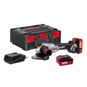 Kit maletín amoladora 20V 125 mm + 2 baterías + cargador