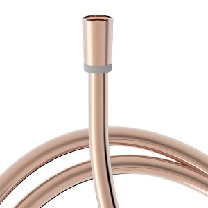 Flexo de ducha satinado acabado oro rosa mate 1,70m