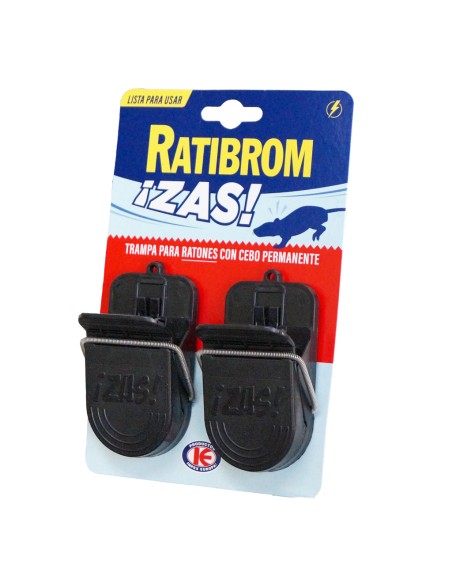 Trampa-pinza para ratas y ratones Ratibrom ¡Zas!