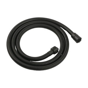 Flexo ducha Premium extensible negro mate 175 cm
