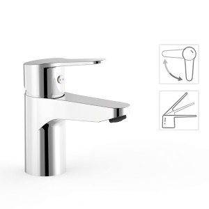 Grifo Base-Tres monomando ecoeficiente para lavabo