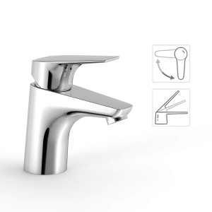 Grifo Canigó-Tres monomando ecoeficiente para lavabo