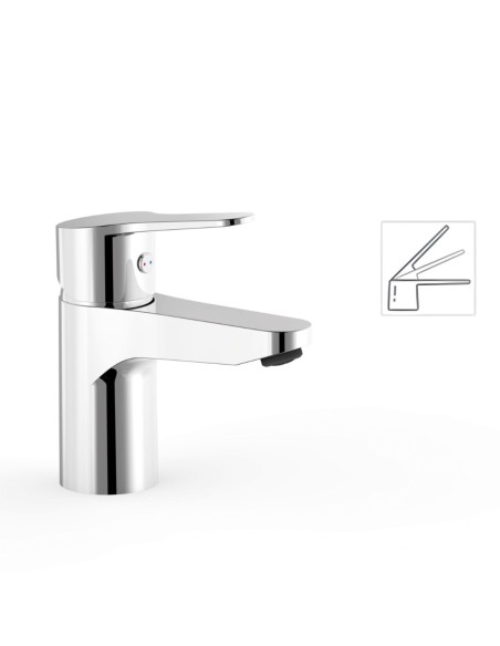 Grifo Base-Tres monomando con Tres-Duo para lavabo