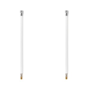 Latiguillos para grifo TAQ PREMIUM trenzado blanco racorería cromada H1/2"-M10x1 50 cm (PACK 2 ud.)