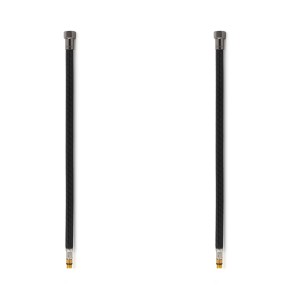 Latiguillos para grifo TAQ PREMIUM trenzado negro racorería acero negro H1/2"-M10x1 50 cm (PACK 2 ud.)
