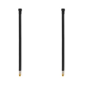 Latiguillos para grifo TAQ PREMIUM trenzado negro racorería negro mate H1/2"-M10x1 60 cm (PACK 2 ud.)