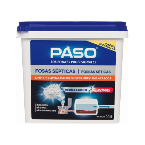 Limpiador fosas sépticas Paso 16 pastillas