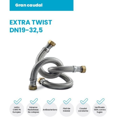 Latiguillo Tucai Extra Twist HH 1¼" de 200 cm | Gran Caudal