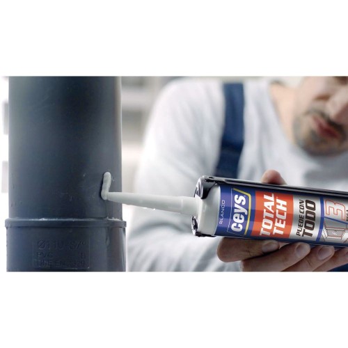 Adhesivo sellador Total Tech color antracita cartucho 290ml