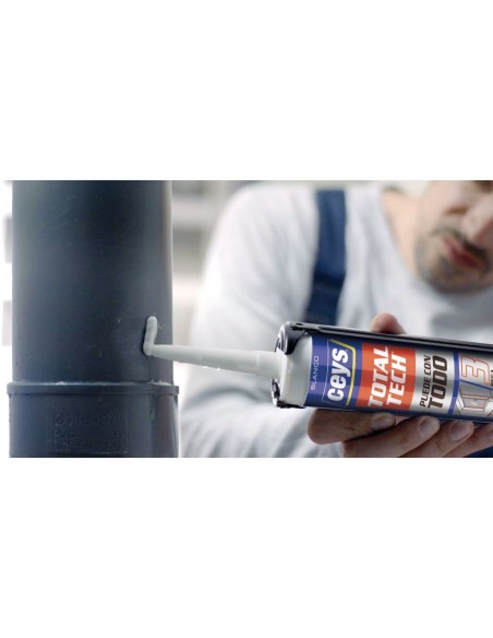 Adhesivo sellador Total Tech color antracita cartucho 290ml