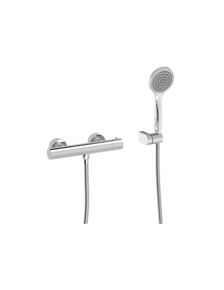 Grifo Base-Tres plus termostático mural para ducha