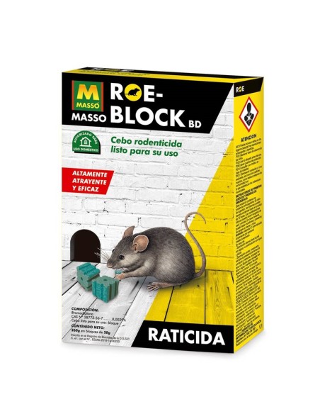 Cebo rodenticida Roe-Block Plus 260 gr