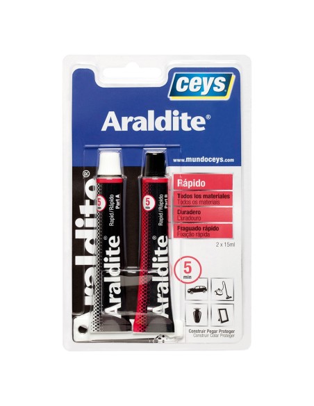 Adhesivo epoxi Araldite rápido 15+15ml