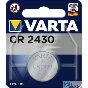 Pila de botón CR-2430 Litio 3V 280mAh