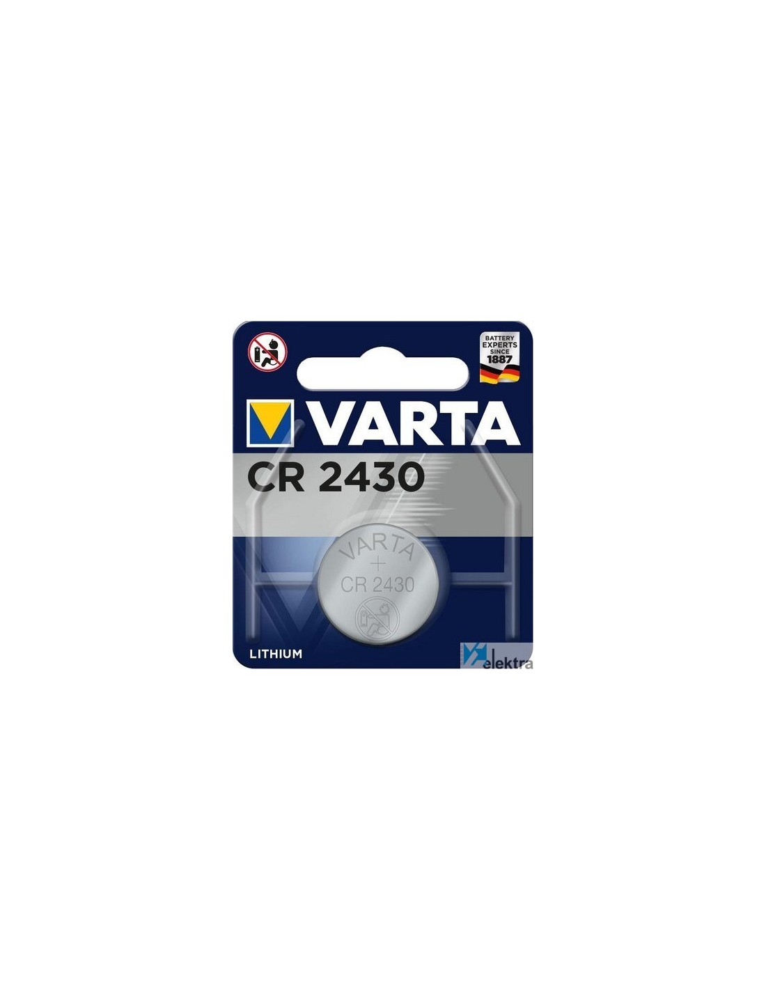 Pila de botón CR2430 3V Litio VARTA