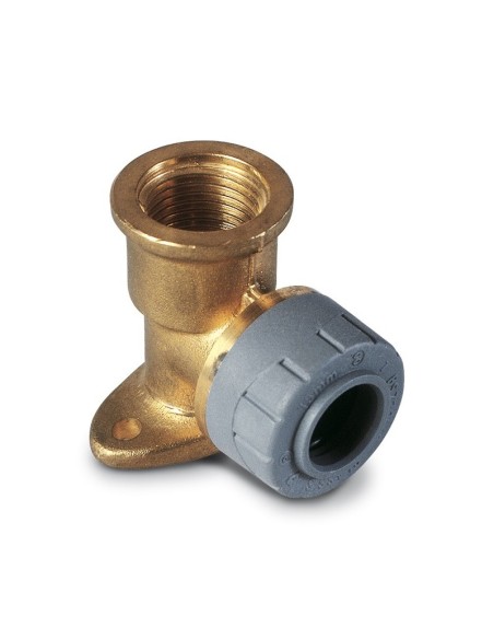 Codo placa polibutileno 22 mm - H1/2"