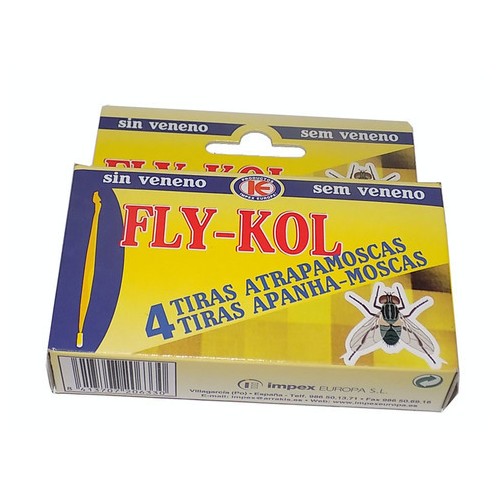 Tiras atrapamoscas Fly-Kol (4 un.)