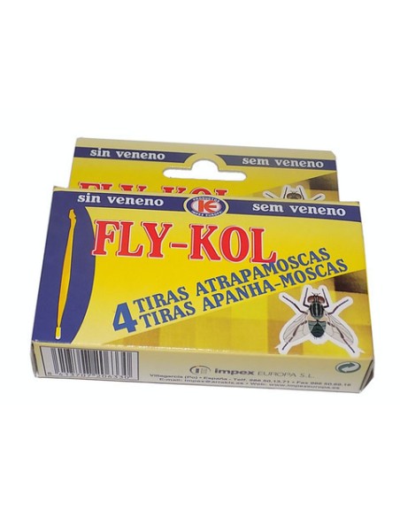 Tiras atrapamoscas Fly-Kol (4 un.)