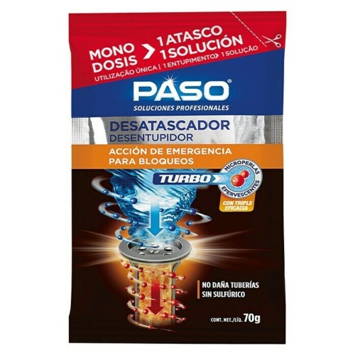 Desatascador turbo en sobre monodosis