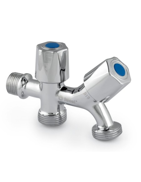 Válvula para lavadora L-400 doble 1/2"x3/4"x3/4"