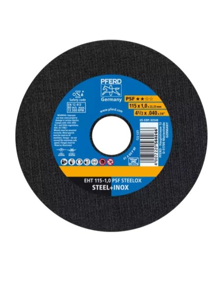 Disco corte EHT 115-1,0 PSF Steelox