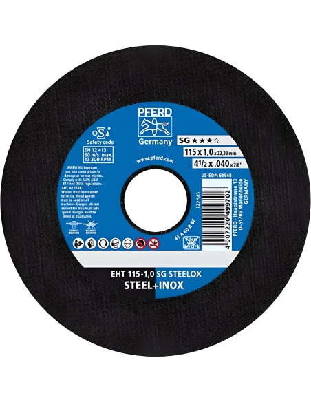Disco corte EHT 115-1,0 SG Steelox