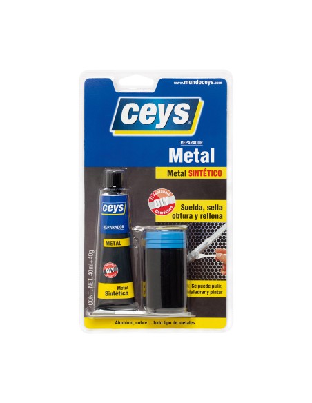 Resina reparadora para metal 40ml+40gr