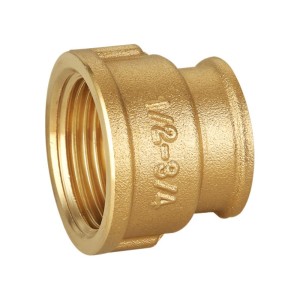 Manguito reducción de latón HH 1" x 3/4"