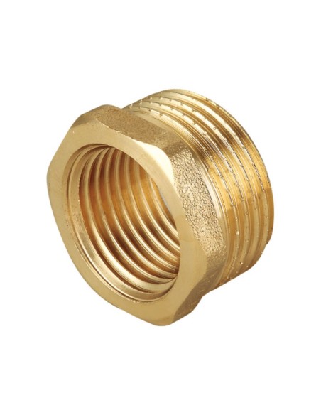 Reducción hexagonal de latón MH 1" x 1/2"