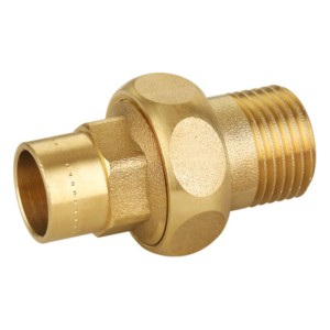 Unión 3 piezas con asiento cónico de latón HM 22 mm x 3/4"