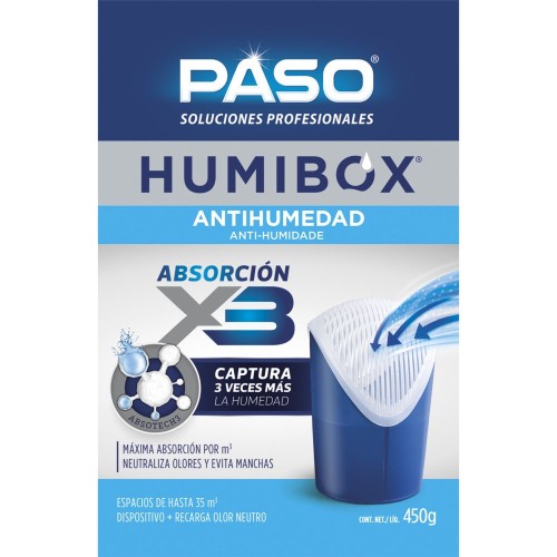 Dispositivo antihumedad Humibox + recarga olor neutro 450gr