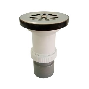 Válvula plato ducha salida PVC encolar inoxidable 80ø 1" 1/2 ø40 C-84