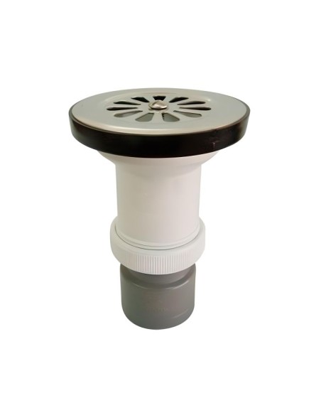 Válvula plato ducha salida PVC encolar inoxidable 80ø 1" 1/2 ø40 C-84