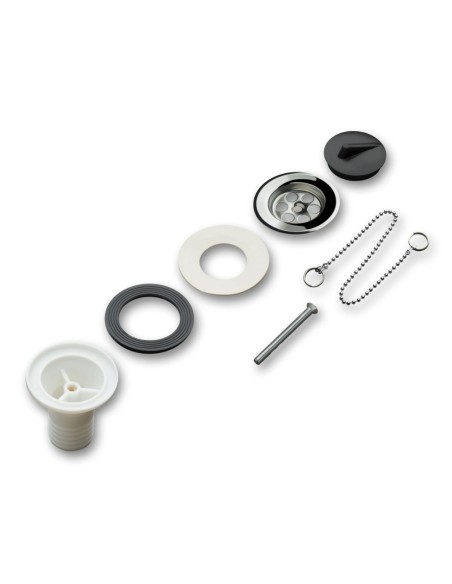 Válvula completa Drenaflex ø35mm con cadena de 25cm