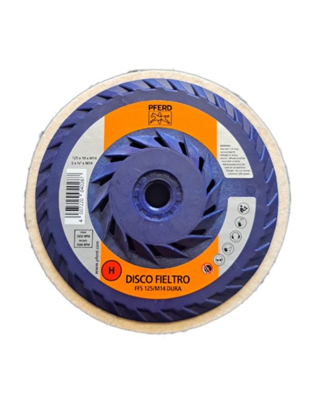 Disco fieltro compacto FFS 125/M14 dura