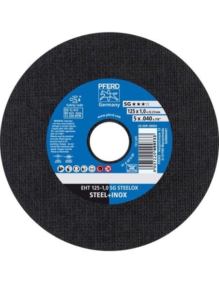 Disco corte EHT 125-1,0 SG Steelox