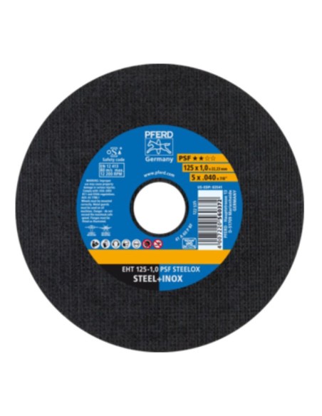 Disco corte EHT 125-1,0 PSF Steelox