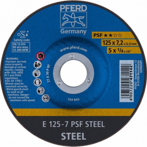 Disco desbaste E 125-7 PSF Steel