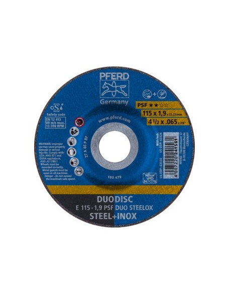 Disco Duodisc E 115-1,9 PSF Duo Steelox