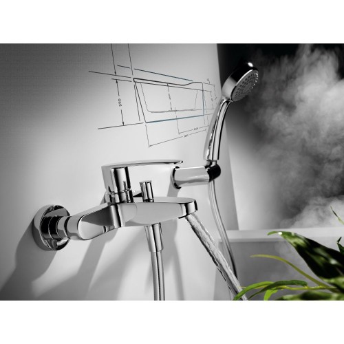 Grifo Flat-Tres monomando para bañera y ducha