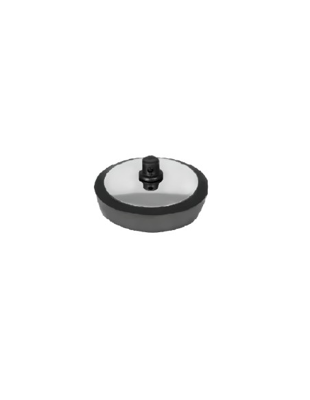 Tapón goma chapa inoxidable de 28 mm