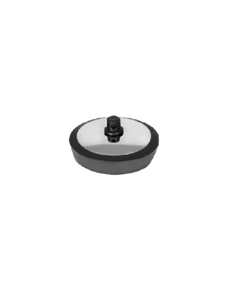 Tapón goma chapa inoxidable de 30 mm