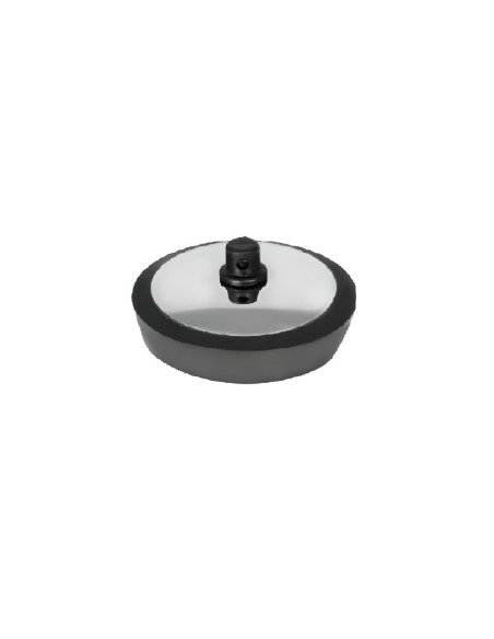 Tapón goma chapa inoxidable de 34 mm