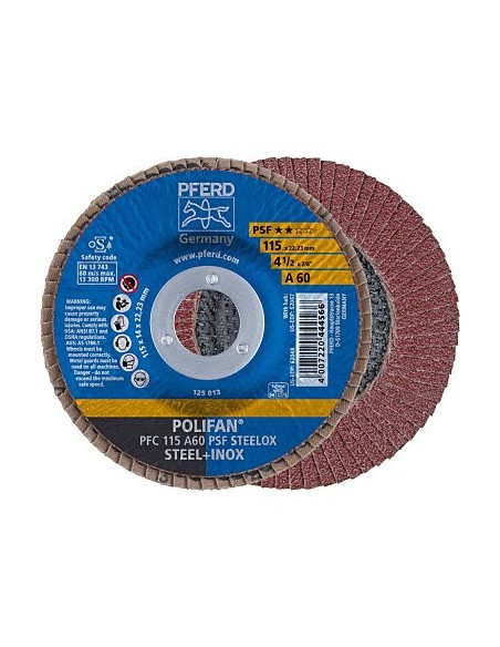Disco de desbaste Polifan PFC115 A60 PSF Steelox