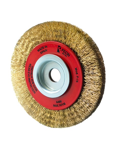 Cepillo industrial de acero latonado circular F15 100/03h/13/0.30
